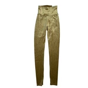 NWT Offline Aerie Gold Velvet Women Leggings Size Small